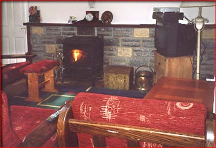 living room at rockview house, carracastle