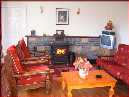living room at rockview house, carracastle
